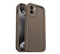 PanXCase Coque pour Xiaomi Redmi A1 4G / Redmi A2 4G - Étui Silicone Souple Fine Légère Elegant Désign, Protection Caméra Antichoc Anti-Rayures Mince Housse (Brun)