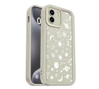 PanXCase Coque pour Xiaomi Redmi A1 4G / Redmi A2 4G - Étui Silicone Souple Fine Légère Elegant Désign, Protection Caméra Antichoc Anti-Rayures Mince Housse (White,Planets)