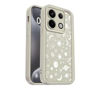 PanXCase Coque pour Xiaomi Redmi Note 13 Pro 5G / Poco X6 5G - Étui Silicone Souple Fine Légère Elegant Désign, Protection Caméra Antichoc Anti-Rayures Mince Housse (White,Planets)