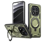 PanXCase Coque pour Xiaomi Redmi Note 15 Pro Plus Pro+/Poco M8 Pro 5G - Étui Armor Support 360° Métallique Anneau Magnétique Armée Antichoc Grade Militaire Protection Housse (Green)