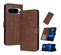 PanXCase Coque Rabat pour Google Pixel 11/11 Pro | Étui Wallet en Cuir PU, Fonction Support, Porte-Cartes, Fermeture Magnétique, Housse Antichoc, Brown