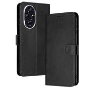 PanXCase Coque Rabat pour Honor 200 Pro - Étui PU Cuir Wallet, Support Magnétique Antichoc Anti-Empreintes Digitales Housse pour Porte Carte (Noir)