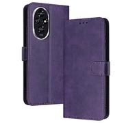 PanXCase Coque Rabat pour Honor 200 Pro - Étui PU Cuir Wallet, Support Magnétique Antichoc Anti-Empreintes Digitales Housse pour Porte Carte (Violet)