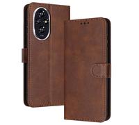 PanXCase Coque Rabat pour Honor 200 Pro - Étui PU Cuir Wallet, Support Magnétique Antichoc Anti-Empreintes Digitales Housse pour Porte Carte (Brun)