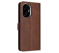 PanXCase Coque Rabat pour Honor 400 - Étui PU Cuir Wallet, Support Magnétique Antichoc Anti-Empreintes Digitales Housse pour Porte Carte (Brun)
