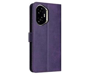 PanXCase Coque Rabat pour Honor 400 - Étui PU Cuir Wallet, Support Magnétique Antichoc Anti-Empreintes Digitales Housse pour Porte Carte (Violet)