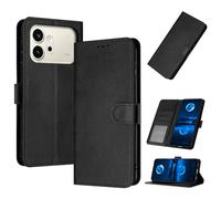 PanXCase Coque Rabat pour Honor 600 / Honor 600 Pro - Étui PU Cuir Wallet, Support, Porte Carte, Magnétique Antichoc Housse (Noir)