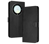 PanXCase Coque Rabat pour Honor Magic 6 Pro / Magic6 Pro - Étui PU Cuir Wallet, Support Magnétique Antichoc Anti-Empreintes Digitales Housse pour Porte Carte (Noir)