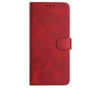 PanXCase Coque Rabat pour Oppo A6x 5G/4G / Oppo A6 5G/4G - Étui PU Cuir Wallet, Support, Porte Carte, Magnétique Antichoc Housse (Rouge)