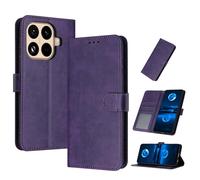 PanXCase Coque Rabat pour Xiaomi 17T Pro 5G - Étui PU Cuir Wallet, Support, Porte Carte, Magnétique Antichoc Housse (Violet)