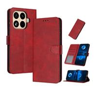 PanXCase Coque Rabat pour Xiaomi 17T Pro 5G | Étui Wallet en Cuir PU, Fonction Support, Porte-Cartes, Fermeture Magnétique, Housse Antichoc, Red