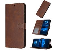PanXCase Coque Rabat pour Xiaomi Redmi A7 Pro 4G - Étui PU Cuir Wallet, Support, Porte Carte, Magnétique Antichoc Housse (Brun)