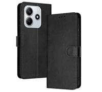 PanXCase Coque Rabat pour Xiaomi Redmi Note 14 5G - Étui PU Cuir Wallet, Support Magnétique Antichoc Anti-Empreintes Digitales Housse pour Porte Carte (Noir)