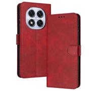PanXCase Coque Rabat pour Xiaomi Redmi Note 14 Pro 5G / Note 14 Pro Plus 5G - Étui PU Cuir Wallet, Support Magnétique Antichoc Anti-Empreintes Digitales Housse pour Porte Carte (Rouge)