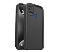 PanXCase Coque Silicone pour Samsung Galaxy A21s | Étui Souple et Léger, Design Élégant, Protection Caméra, Antichoc, Anti-Rayures, Dos Concave Ergonomique, Black