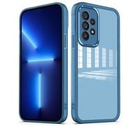 PanXCase Coque Tansparente pour Samsung Galaxy A53 5G - Étui Clear avec Lens Protector Légère Souple Fine Antichoc Anti-Rayures Protection Caméra Housse (Bleu)