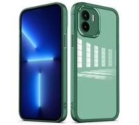 PanXCase Coque Tansparente pour Xiaomi Redmi A2 4G / Xiaomi Redmi A1 4G - Étui Clear avec Lens Protector Légère Souple Fine Antichoc Anti-Rayures Protection Caméra Housse (Vert)