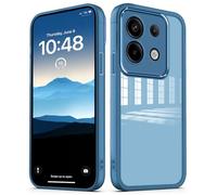 PanXCase Coque Tansparente pour Xiaomi Redmi Note 13 Pro 5G / Poco X6 5G - Étui Clear avec Lens Protector Légère Souple Fine Antichoc Anti-Rayures Protection Caméra Housse (Bleu)