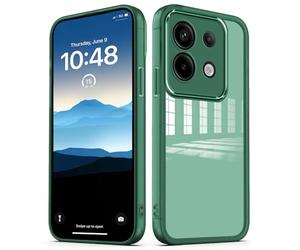 PanXCase Coque Tansparente pour Xiaomi Redmi Note 13 Pro 5G / Poco X6 5G - Étui Clear avec Lens Protector Légère Souple Fine Antichoc Anti-Rayures Protection Caméra Housse (Vert)