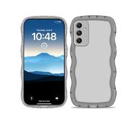 PanXCase Coque Transparente pour Samsung Galaxy A35 5G - Étui Cute Vague Souple Léger Fine Souple Filles Femmes Antichoc Antidérapant Bumper Housse (Noir)