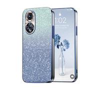 PanXCase Paillettes Coque pour Honor 50 / Huawei Nova 9 - Étui Transparente Glitter Dessin Élégant Souple Ultra Fine Fille Femme Légère Antichoc Housse (Bleu)