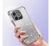PanXCase Paillettes Coque pour Honor 600 Lite - Étui Transparente Glitter Dessin Élégant Souple Ultra Fine Fille Femme Légère Antichoc Housse (Gris)
