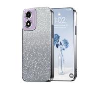 PanXCase Paillettes Coque pour Motorola Moto E14 / G04 / G04s / G24 - Étui Transparente Glitter Dessin Élégant Souple Ultra Fine Fille Femme Légère Antichoc Housse (Gris)