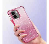 PanXCase Paillettes Coque pour Oppo A6x 5G 4G / A6 5G 4G / A6k - Étui Transparente Glitter Dessin Élégant Souple Ultra Fine Fille Femme Légère Antichoc Housse (Rose)