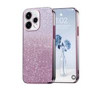 PanXCase Paillettes Coque pour Oppo Reno 15 - Étui Transparente Glitter Dessin Élégant Souple Ultra Fine Fille Femme Légère Antichoc Housse (Rose)