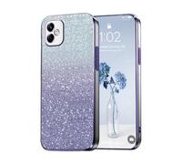 PanXCase Paillettes Coque pour Samsung Galaxy A05 - Étui Transparente Glitter Dessin Élégant Souple Ultra Fine Fille Femme Légère Antichoc Housse (Violet)