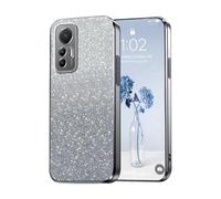 PanXCase Paillettes Coque pour Xiaomi 12 Lite - Étui Transparente Glitter Dessin Élégant Souple Ultra Fine Fille Femme Légère Antichoc Housse (Gris)