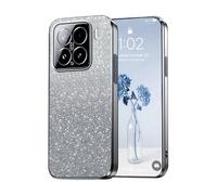 PanXCase Paillettes Coque pour Xiaomi 15 - Étui Transparente Glitter Dessin Élégant Souple Ultra Fine Fille Femme Légère Antichoc Housse (Gris)