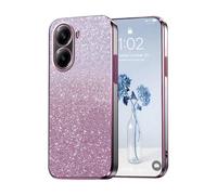 PanXCase Paillettes Coque pour Xiaomi Poco X7 Pro 5G - Étui Transparente Glitter Dessin Élégant Souple Ultra Fine Fille Femme Légère Antichoc Housse (Rose)