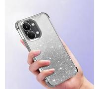 PanXCase Paillettes Coque pour Xiaomi Poco X8 Pro Max - Étui Transparente Glitter Dessin Élégant Souple Ultra Fine Fille Femme Légère Antichoc Housse (Gris)