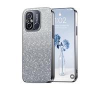 PanXCase Paillettes Coque pour Xiaomi Redmi 12C / Poco C55 - Étui Transparente Glitter Dessin Élégant Souple Ultra Fine Fille Femme Légère Antichoc Housse (Gris)