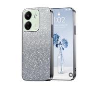 PanXCase Paillettes Coque pour Xiaomi Redmi 13C 4G / Poco C65 - Étui Transparente Glitter Dessin Élégant Souple Ultra Fine Fille Femme Légère Antichoc Housse (Gris)