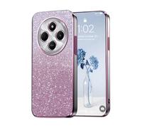 PanXCase Paillettes Coque pour Xiaomi Redmi 14C 4G / Poco C75 / Redmi A4 - Étui Transparente Glitter Dessin Élégant Souple Ultra Fine Fille Femme Légère Antichoc Housse (Rose)