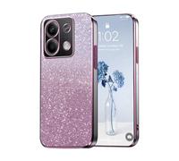 PanXCase Paillettes Coque pour Xiaomi Redmi Note 13 5G - Étui Transparente Glitter Dessin Élégant Souple Ultra Fine Fille Femme Légère Antichoc Housse (Rose)