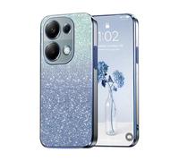PanXCase Paillettes Coque pour Xiaomi Redmi Note 13 Pro 4G / Poco M6 Pro - Étui Transparente Glitter Dessin Élégant Souple Ultra Fine Fille Femme Légère Antichoc Housse (Bleu)