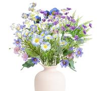 PANYI 6 Bouquet de Fleurs Artificielles Bouquets de Fleurs Artificielles Bouquet Fleurs Artificielles Adaptés à L'Intérieur et à L'extérieur Balcon Jardin Fenêtre Bureau Décoration de la Maison