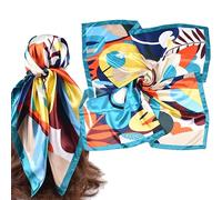 PANYI Foulard Cheveux Femme, Foulard Femme Soie, Carré De Soie,Mouchoir Femme Mode Au Toucher Satiné, Mouchoir De Couchage(90 * 90cm)