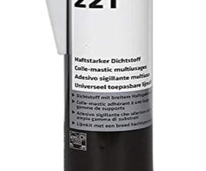 Panyje Sikaflex 221 blanc 300 ml à élasticité permanente, recouvrable, large gamme de propriétés adhésives pour maisons mobiles et caravanes