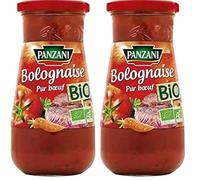 Panzani Bolognaise pur boeuf bio - Le pot de 390 g (Lot de 2)
