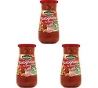 Panzani Bolognaise pur boeuf bio - Le pot de 390 g (Lot de 3)