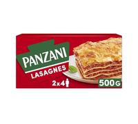 PANZANI - Lasagnes Authentiques, Texture Fondante pour Repas Gourmand en Famille (500g) - Le Lot De 4