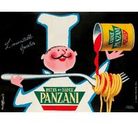 Panzani Morvan Plaque en métal vintage humoristique 20,3 x 30,5 cm