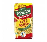 PANZANI | Panzani Macaroni Cuisson Rapide 3 Min 1Kg | Lot De (3) | livraison offerte