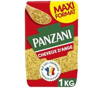 PANZANI - Pâtes Cheveux d’Ange, Fines et Légères, Idéales pour Potages et Soupes, 1Kg - Lot De 4