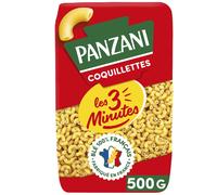 PANZANI Pâtes Coquillettes Les 3 minutes 500g