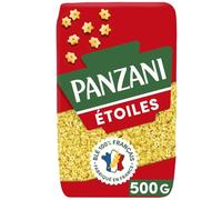 PANZANI - Pâtes Étoiles Fondantes pour Potage, Texture Légère et Goût Doux (500g) - Le Lot De 4